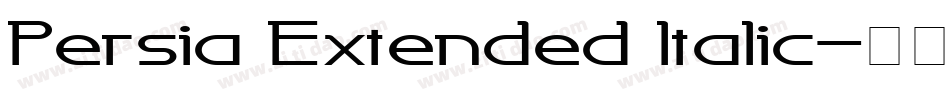 Persia Extended Italic字体转换